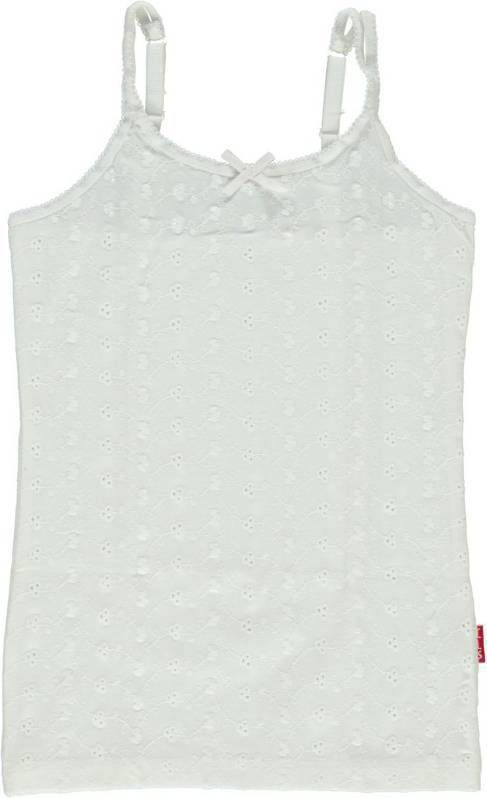 Claesens ! Meisjes Hemd Maat 104 Wit Katoen/lycra