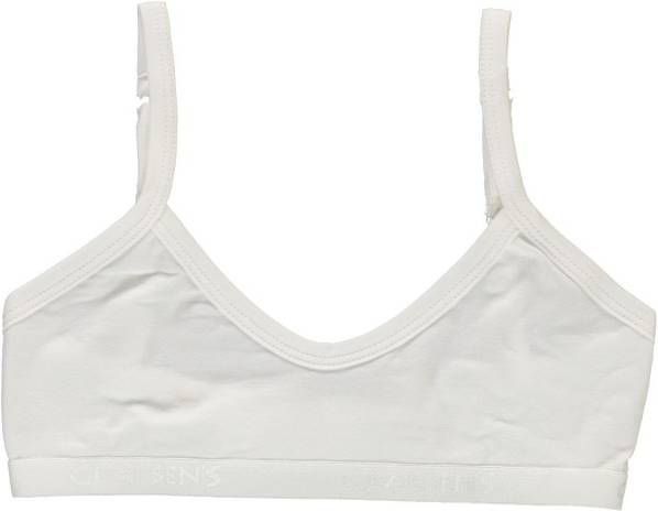Claesens ! Meisjes BH-tje Maat 140 Wit Katoen/lycra
