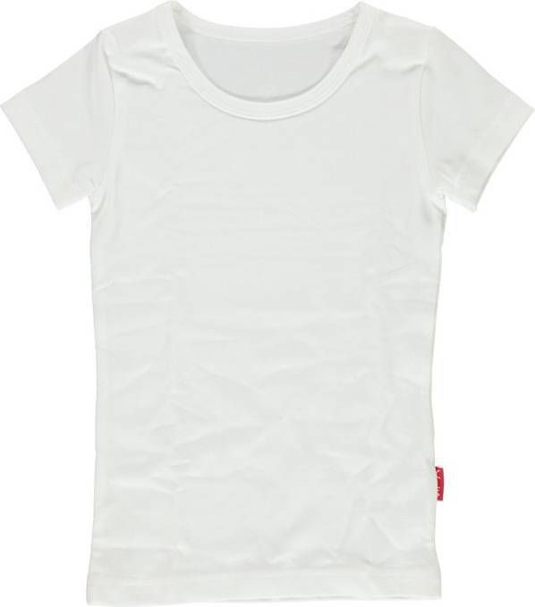 Claesens ! Meisjes Shirt Korte Mouw Maat 164 Wit Katoen/lycra