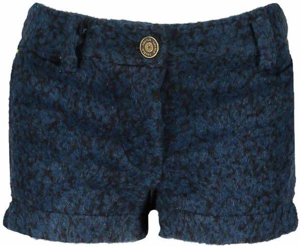 Flo ! Meisjes Korte Broek Maat 116 Donkerblauw Polyester/wol