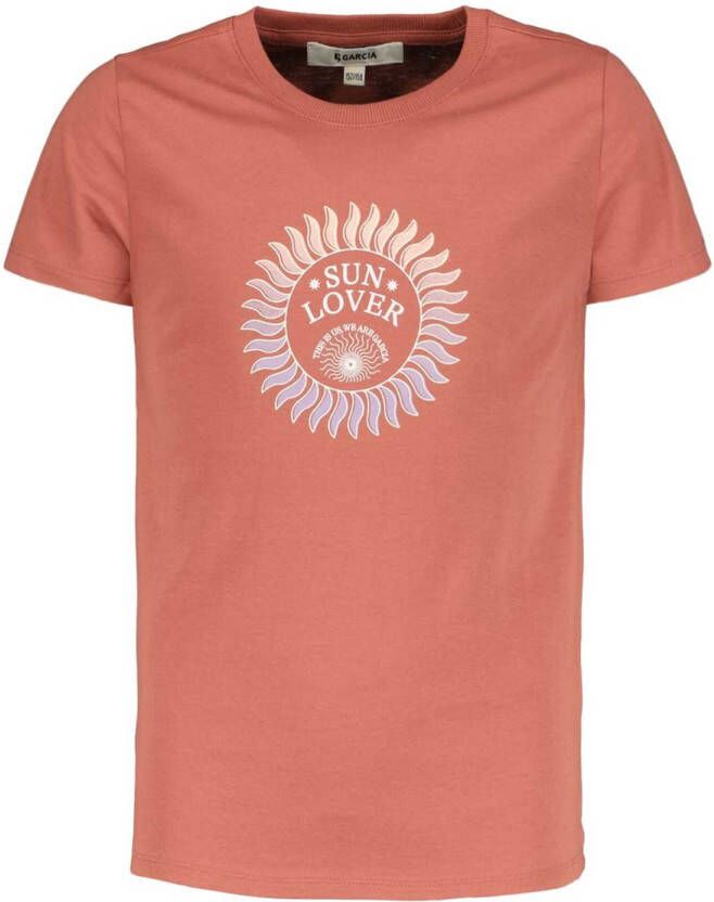 Garcia ! Meisjes Shirt Korte Mouw -- Rood Katoen