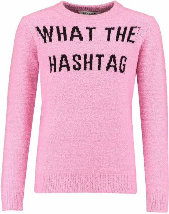 Garcia ! Meisjes Sweater Maat 176 Roze Polyester/acryl/viscose