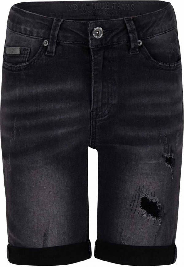Indian Blue Jeans skinny jeans bermuda Andy black denim