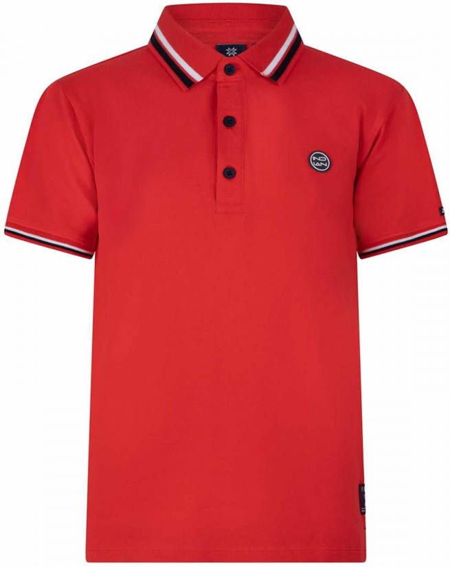 Indian Blue Jeans ! Jongens Polo Korte Mouw -- Rood Katoen/elasthan