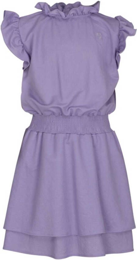 Kiestone ! Meisjes Jurk -- Lila Viscose