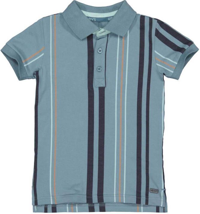 Quapi ! Jongens Polo Korte Mouw -- Blauw Katoen/elasthan