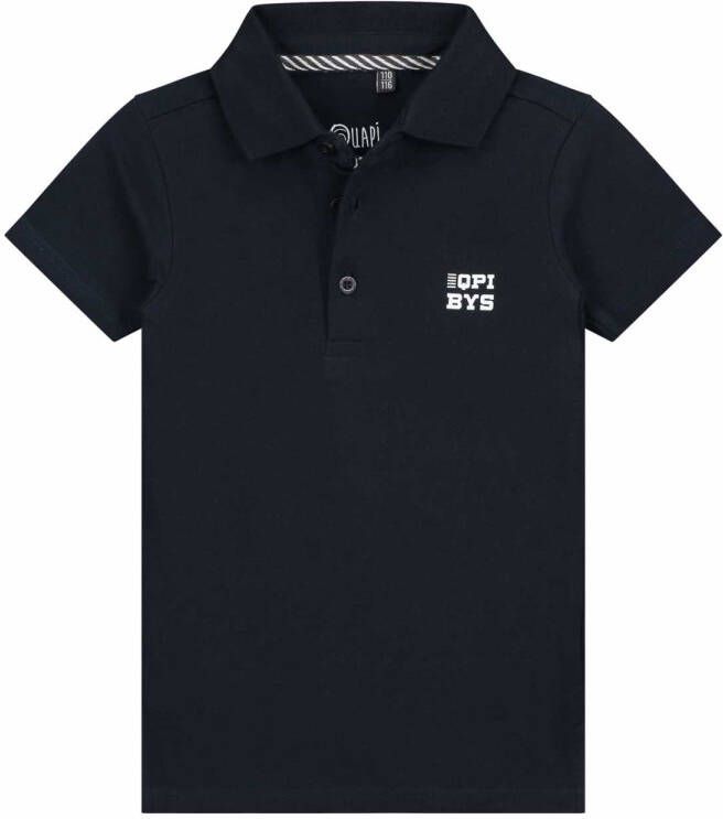 Quapi ! Jongens Polo Korte Mouw -- Donkerblauw Katoen/elasthan