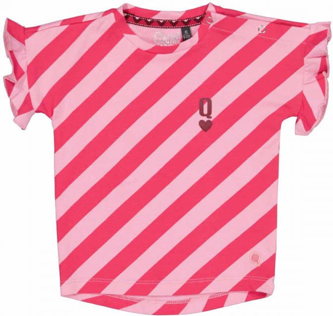 Quapi ! Meisjes Shirt Korte Mouw -- Diverse Kleuren Katoen/elasthan