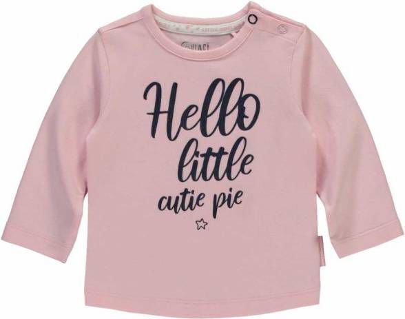 Quapi ! Meisjes Shirt Lange Mouw Maat 68 Roze Katoen/elasthan