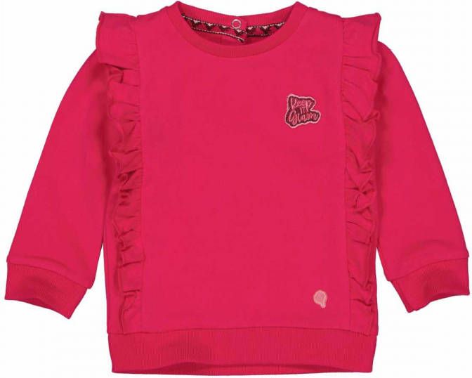 Quapi ! Meisjes Sweater -- Fuchsia Katoen/elasthan