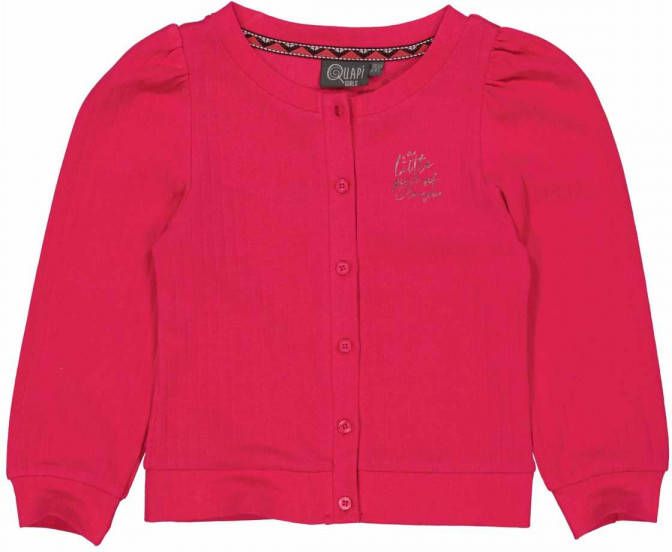 Quapi ! Meisjes Vest -- Fuchsia Katoen/elasthan