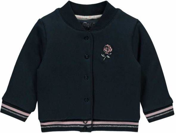 Quapi ! Meisjes Vest Maat 50 Donkerblauw Katoen/elasthan