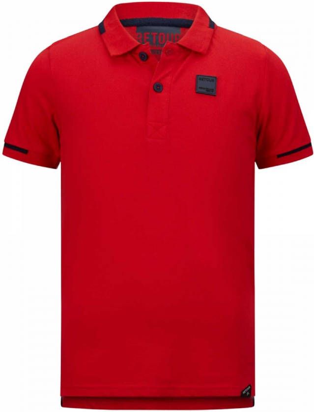 Retour Denim ! Jongens Polo Korte Mouw -- Rood Katoen