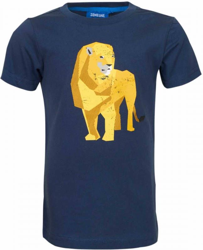 Someone ! Jongens Shirt Korte Mouw -- Donkerblauw Katoen