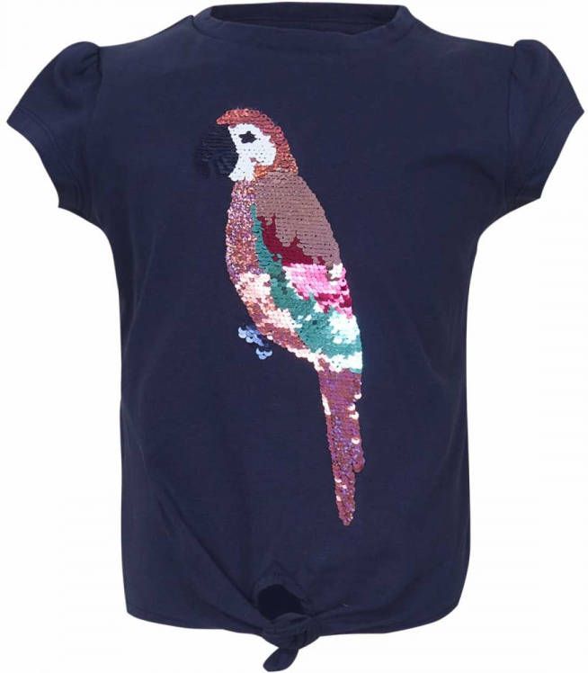 Someone ! Meisjes Shirt Korte Mouw -- Donkerblauw Katoen/elasthan