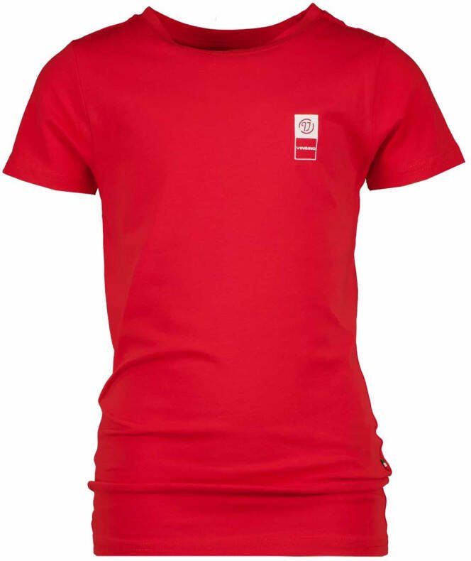 VINGINO ! Jongens Shirt Korte Mouw -- Rood Katoen/elasthan