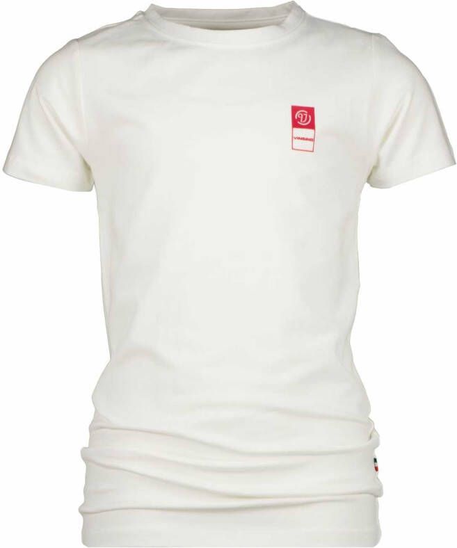 VINGINO ! Jongens Shirt Korte Mouw Maat 176 Wit Katoen/elasthan