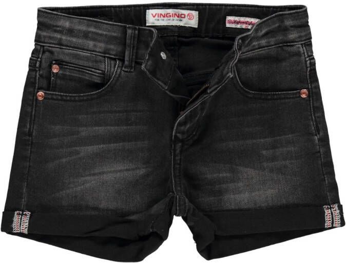 VINGINO ! Meisjes Korte Broek Maat 134 Donkergrijs Jeans
