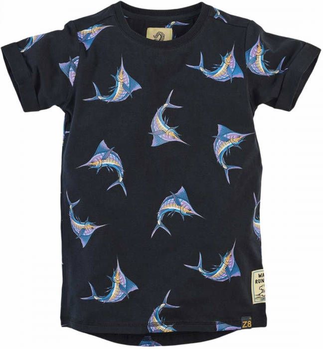 Z8 ! Jongens Shirt Korte Mouw -- All Over Print Katoen/elasthan