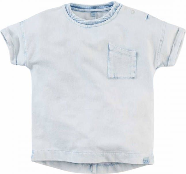 Z8 ! Jongens Shirt Korte Mouw -- Denim Katoen/elasthan