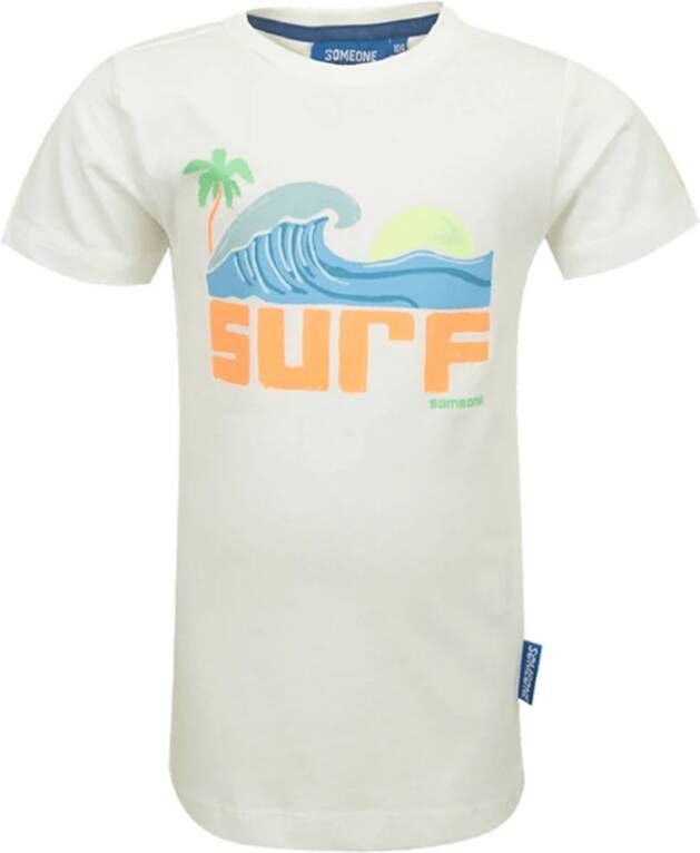 Someone ! Jongens Shirt Korte Mouw -- Wit Katoen