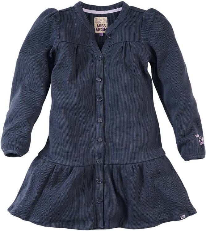 Z8 jurk Alva met plooien donkerblauw