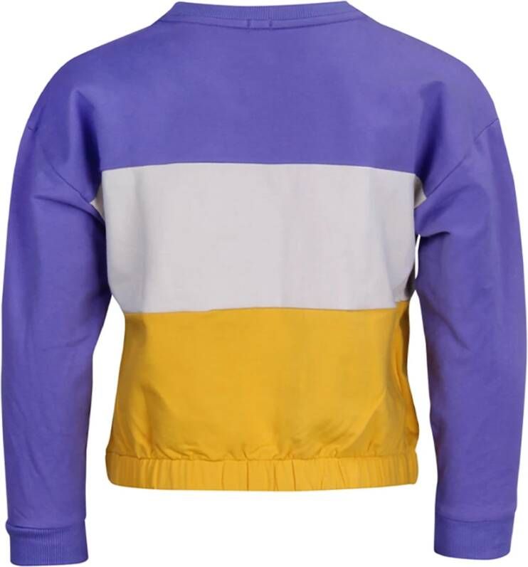 Blue Rebel meisjes cropped sweater multicolor