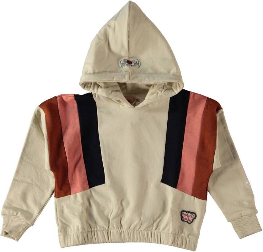 Blue Rebel meisjes hoodie 2304402/0051 beige