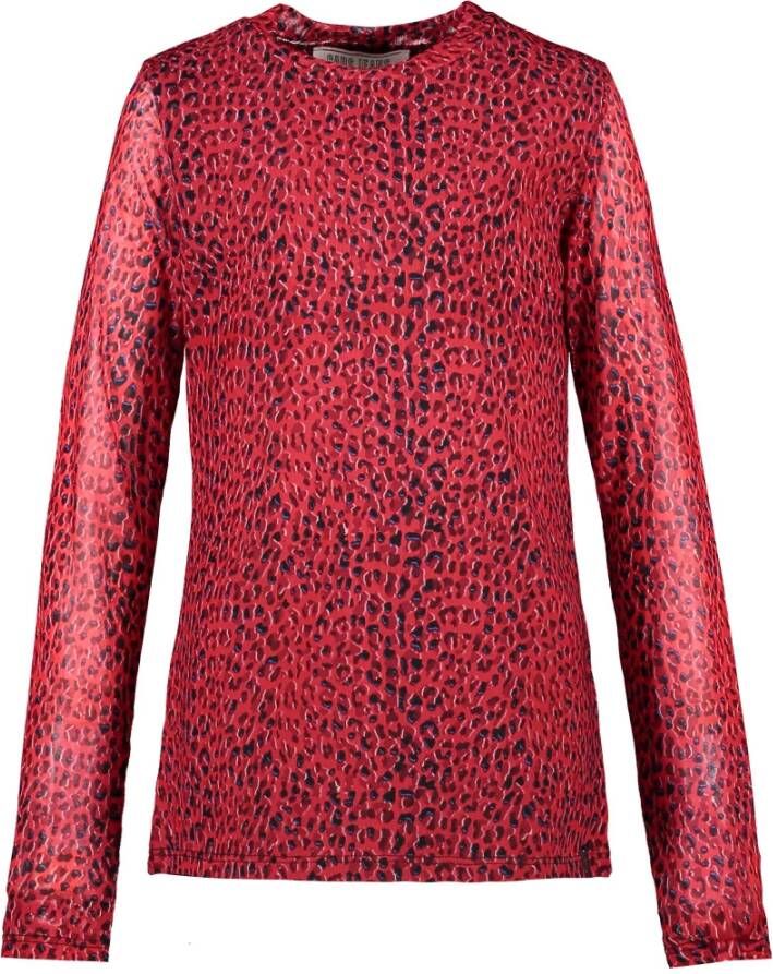 Cars top Edita met all over print rood/zwart