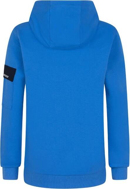 Indian Blue Jeans Blauwe Trui Hoodie Sleeve Pocket