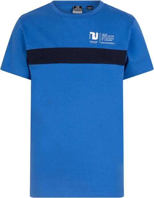 Indian Blue Jeans Blauwe T shirt T shirt Colorblock