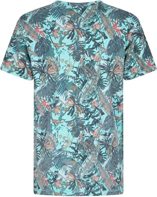 Indian Blue Jeans ! Jongens Shirt Korte Mouw -- All Over Print Katoen/elasthan