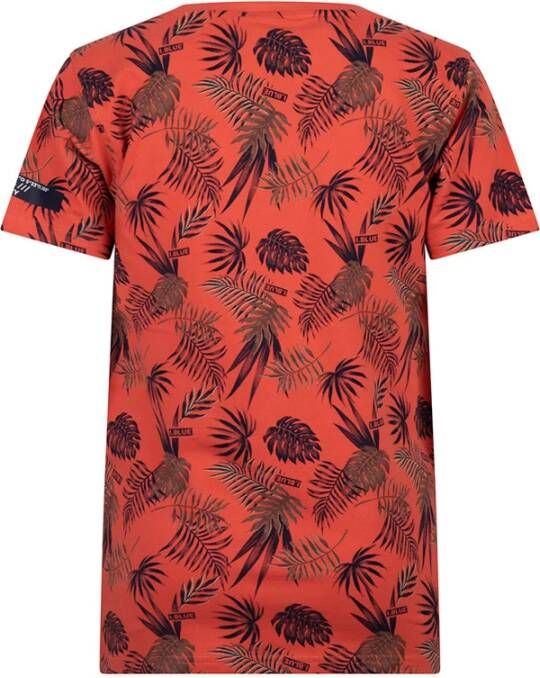 Indian Blue Jeans ! Jongens Shirt Korte Mouw -- All Over Print Katoen/elasthan