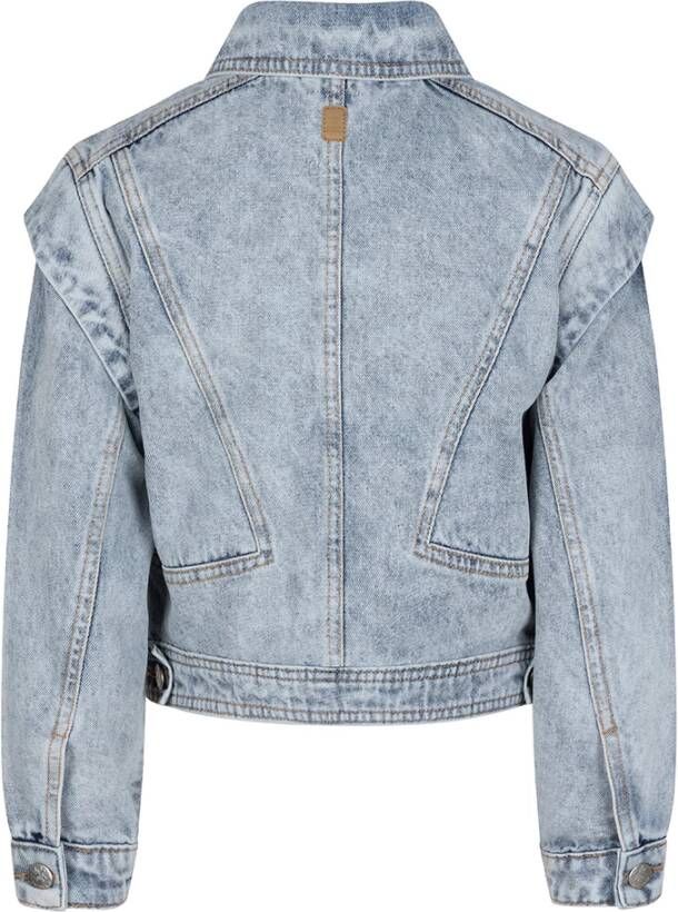 Indian Blue Jeans Blauwe Spijkerjas Denim Jacket Capsleeve