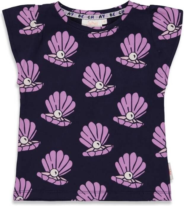 Jubel ! Meisjes Shirt Korte Mouw -- All Over Print Katoen/elasthan