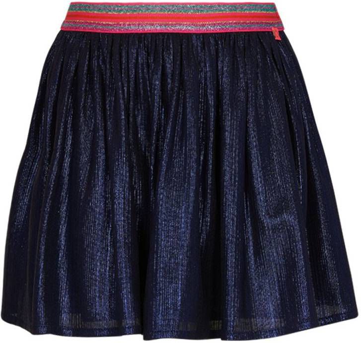 LE BIG Klaudia A lijn pliss&#xE9, rok met glanzende finish