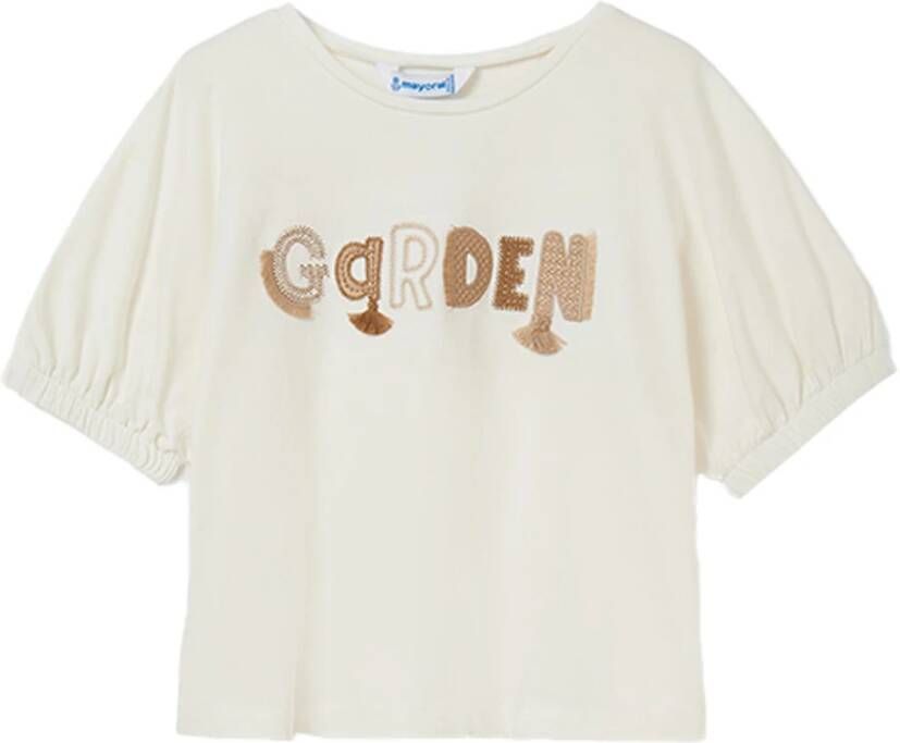 Mayoral meisjes shirt 6026/16 Off white