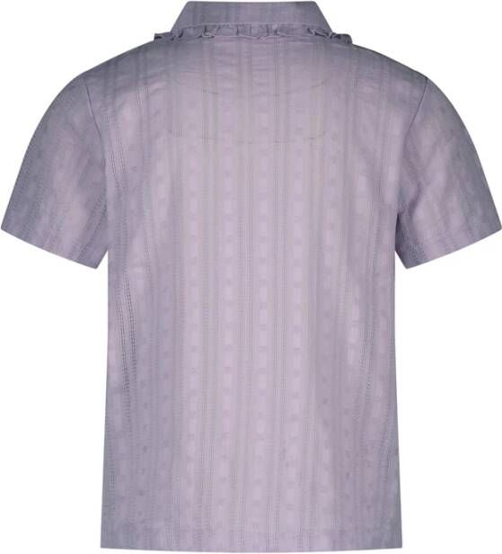 Moodstreet Paarse Blouse Fancy Mousseline Blouse