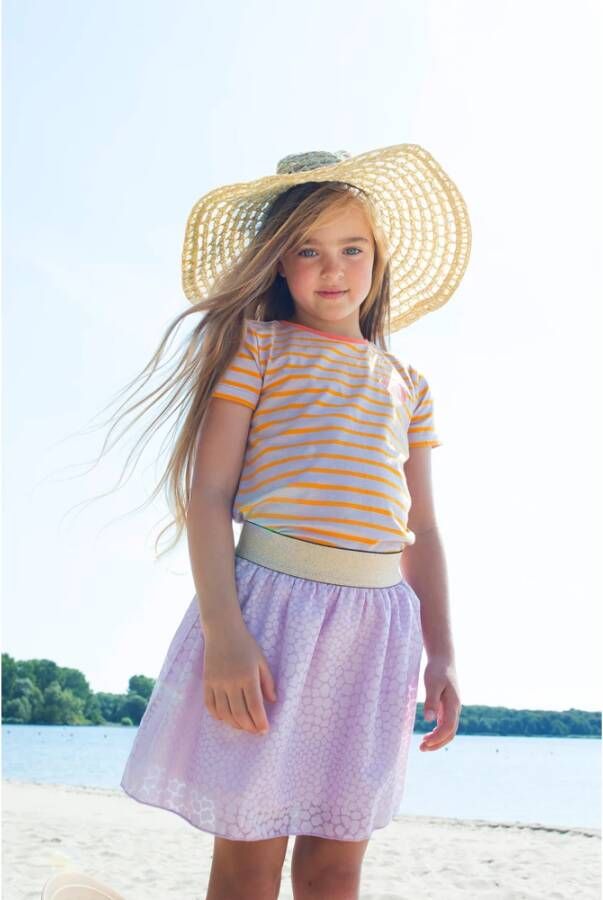 Moodstreet Lila Minirok Double Layer Fancy Design Skirt