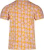 Moodstreet Lila T shirt T shirt Aop Flower With Puffed Sleeve online kopen