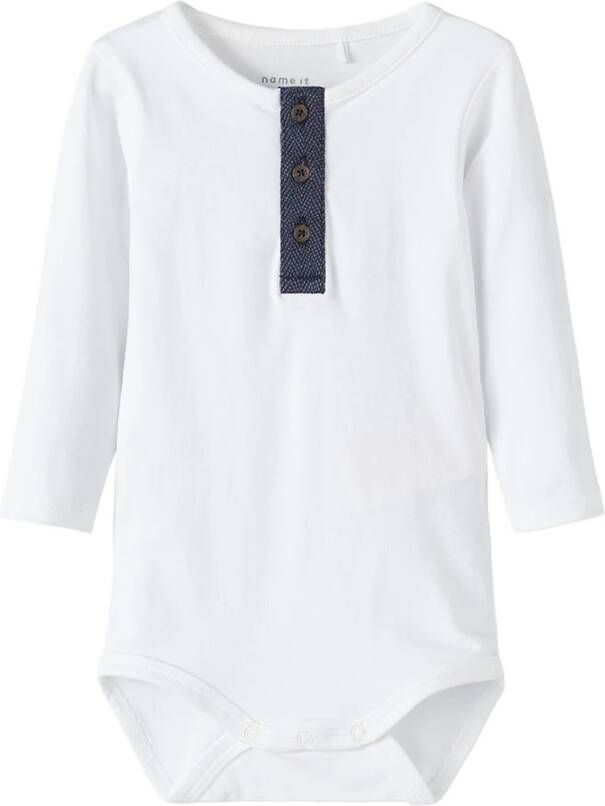 name it jongens romper 13196543 wit