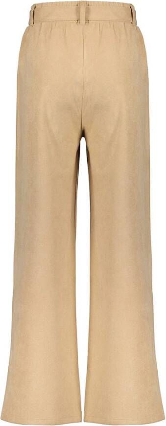 Nobell Beige Flared Broek Say Palazzo Pants With Selffabric Belt