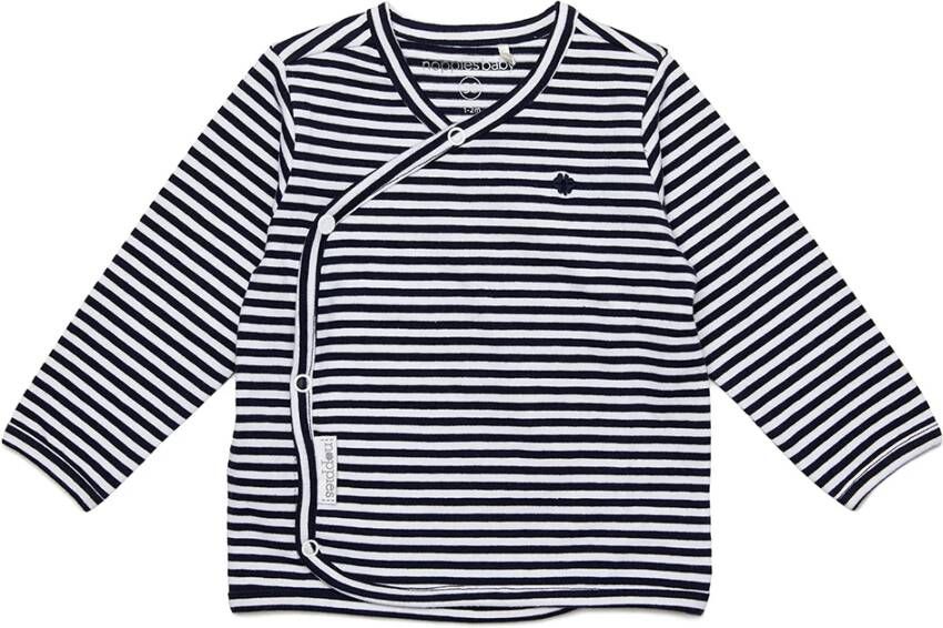 Noppies baby gestreepte basic longsleeve Soly met biologisch katoen marine