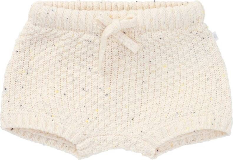 Noppies baby loose fit short van biologisch katoen ecru