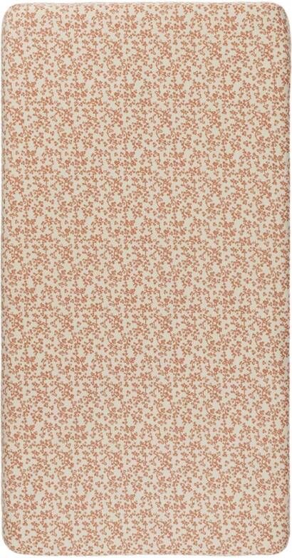 Noppies Baby Comfort Katoen(biologisch)Botanical poplin hoeslaken wieg GOTS 40x90 cm Fog