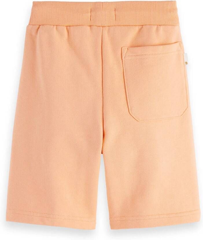 Scotch & Soda regular fit sweatshort van biologisch katoen oranje