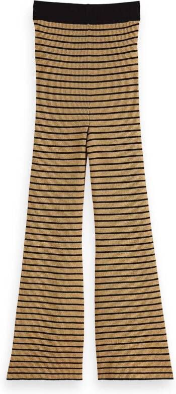 Scotch & Soda High rise flared gebreide broek