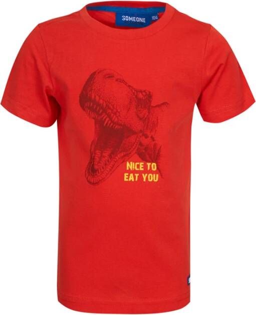 Someone ! Jongens Shirt Korte Mouw -- Rood Katoen