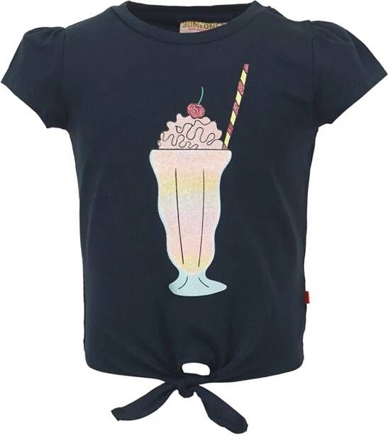 Someone ! Meisjes Shirt Korte Mouw -- Donkerblauw Katoen/elasthan