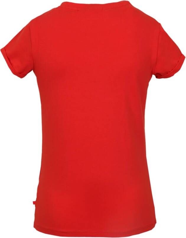 Someone ! Meisjes Shirt Korte Mouw Maat 122 Rood Katoen/elasthan